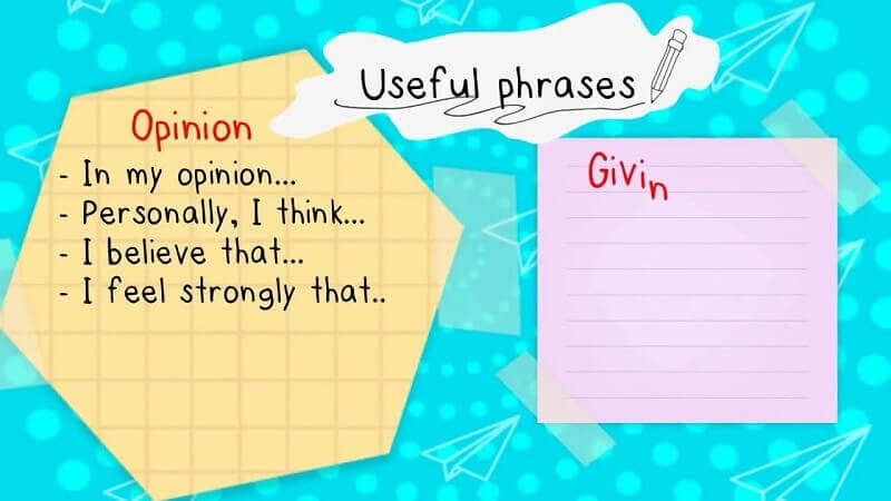 Cấu trúc cơ bản cho một bài Opinion essay