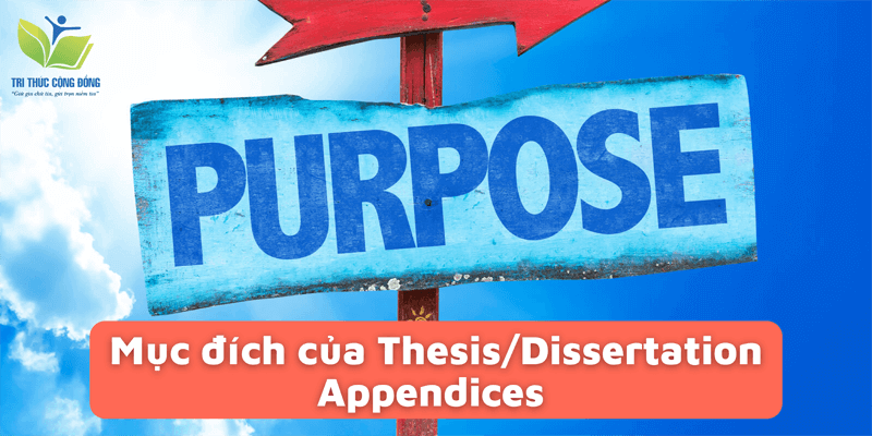 Mục đích của Thesis and Dissertation Appendices