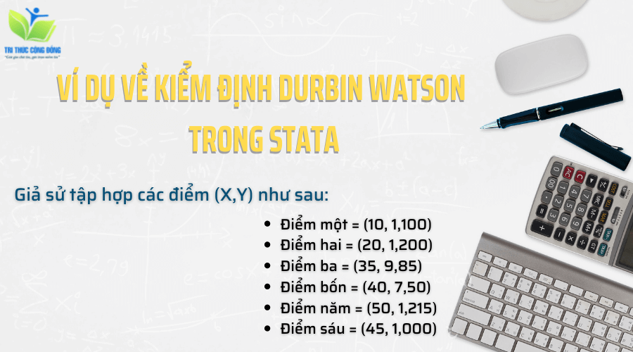 Ví dụ về kiểm định Durbin Watson trong Stata
