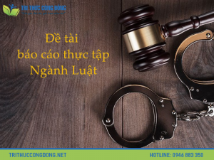 Đề tài báo cáo thực tập ngành luật