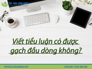 Viết tiểu luận có được gạch đầu dòng không?